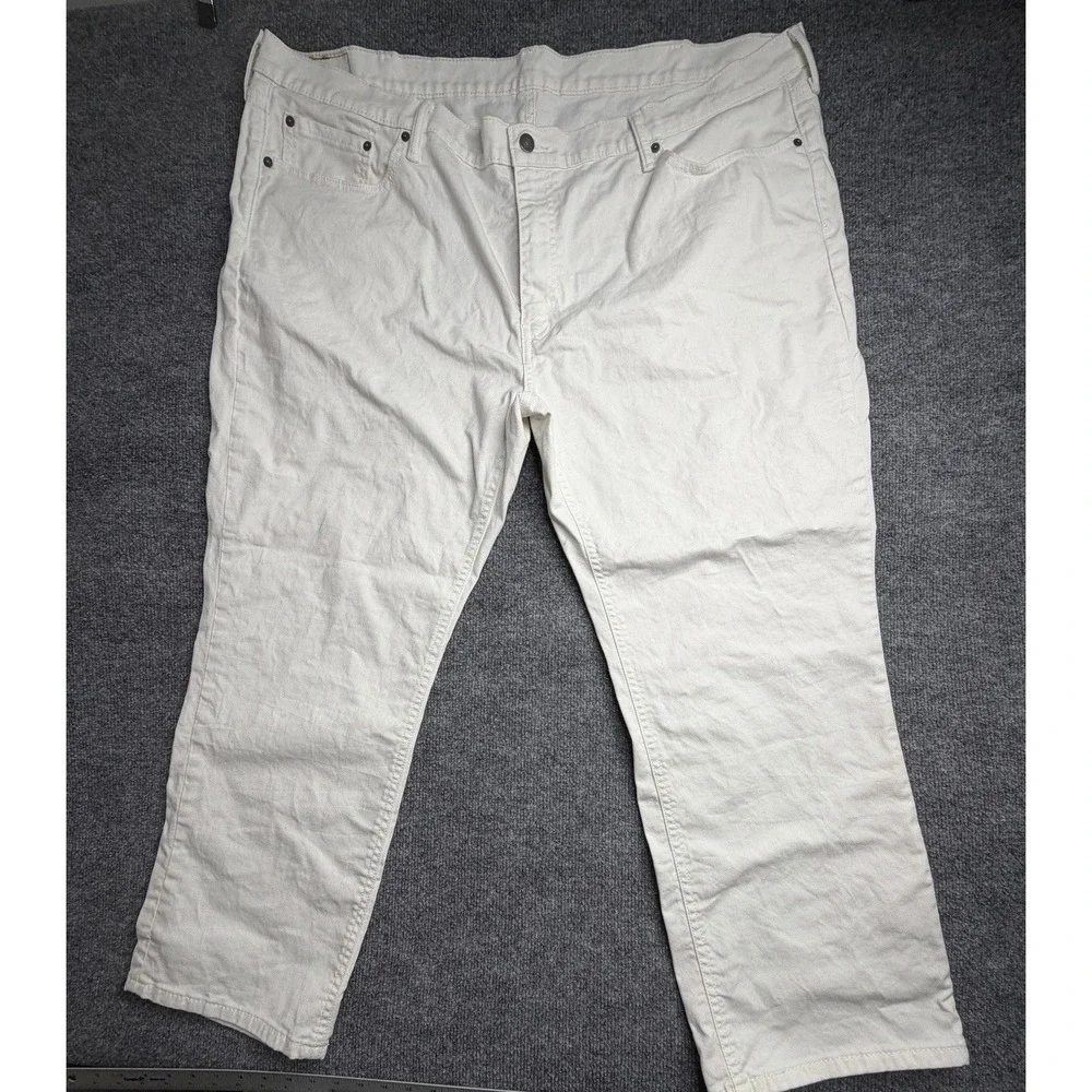 Levi's 541 Mens 48x30 White Cotton Chino Straight Business Preppy Stretch Pants
